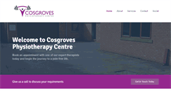 Desktop Screenshot of cosgrovephysiocentre.co.uk